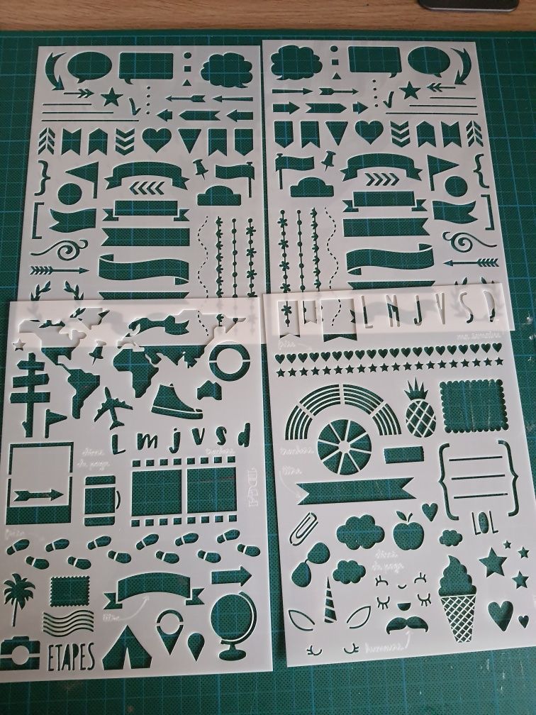 Stencil para organizar agenda, bullet journal