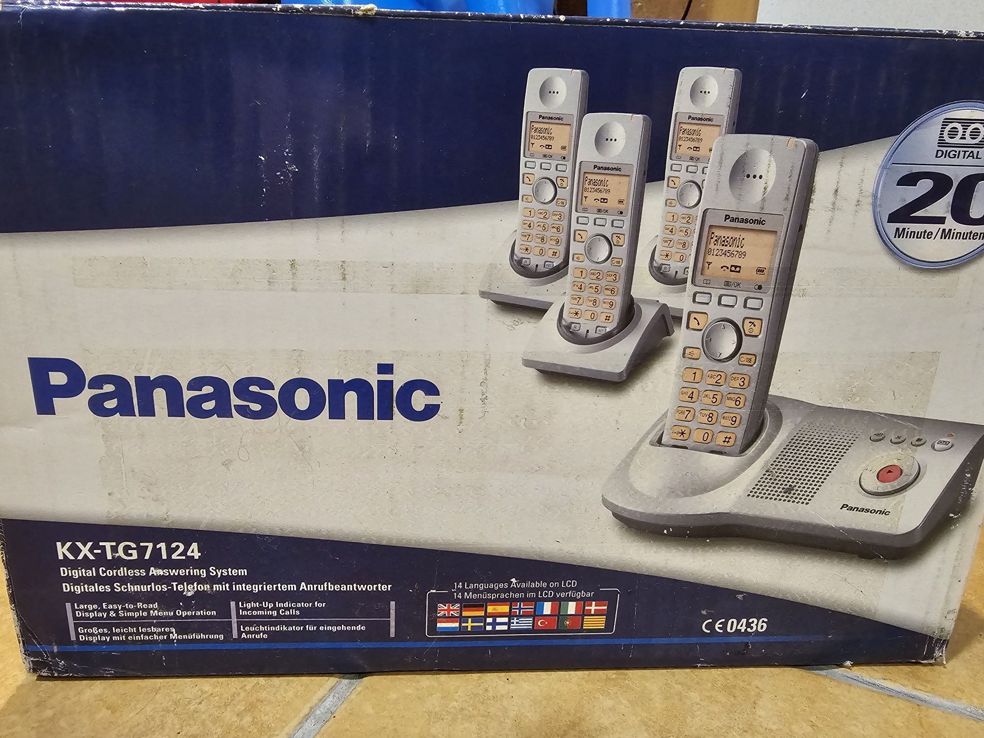 Panasonic KX-TG7124 zestaw 6 słuchawek