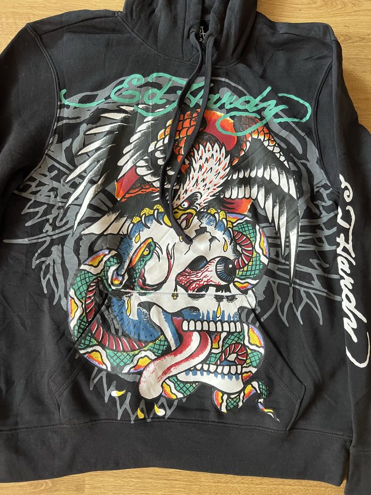 Bluza z kapturem ed hardy , rozmiar M