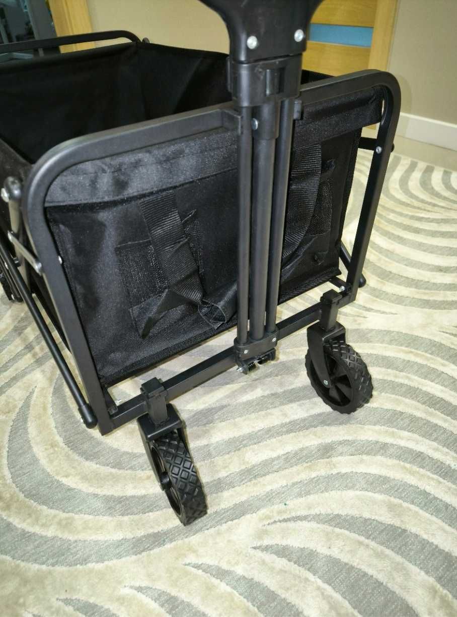 Nowy 2w1 Mocny Wózek Turystyczny Plażowy Transportowy 100kg + GRATIS