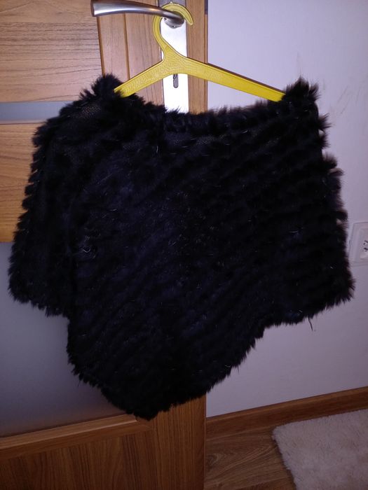 Nowa narzutka z naturalnym futerkiem