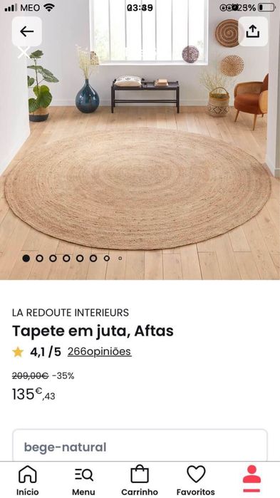 Tapete redondo da La Redoute
