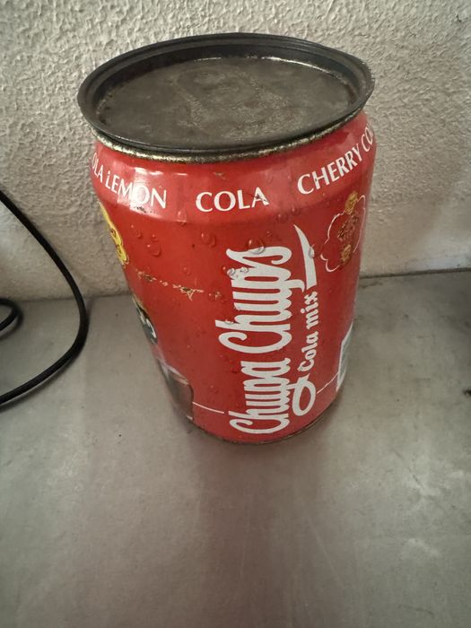 Lata Antiga chupa chups de mercearia