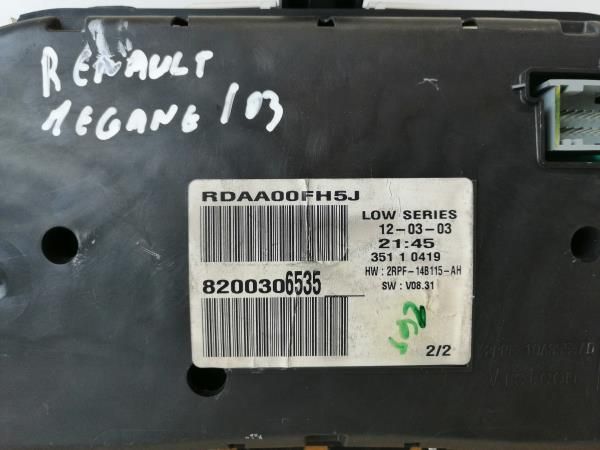 Quadrante / painel de instrumentos RENAULT Megane II (BM0/1_, CM0/1_)