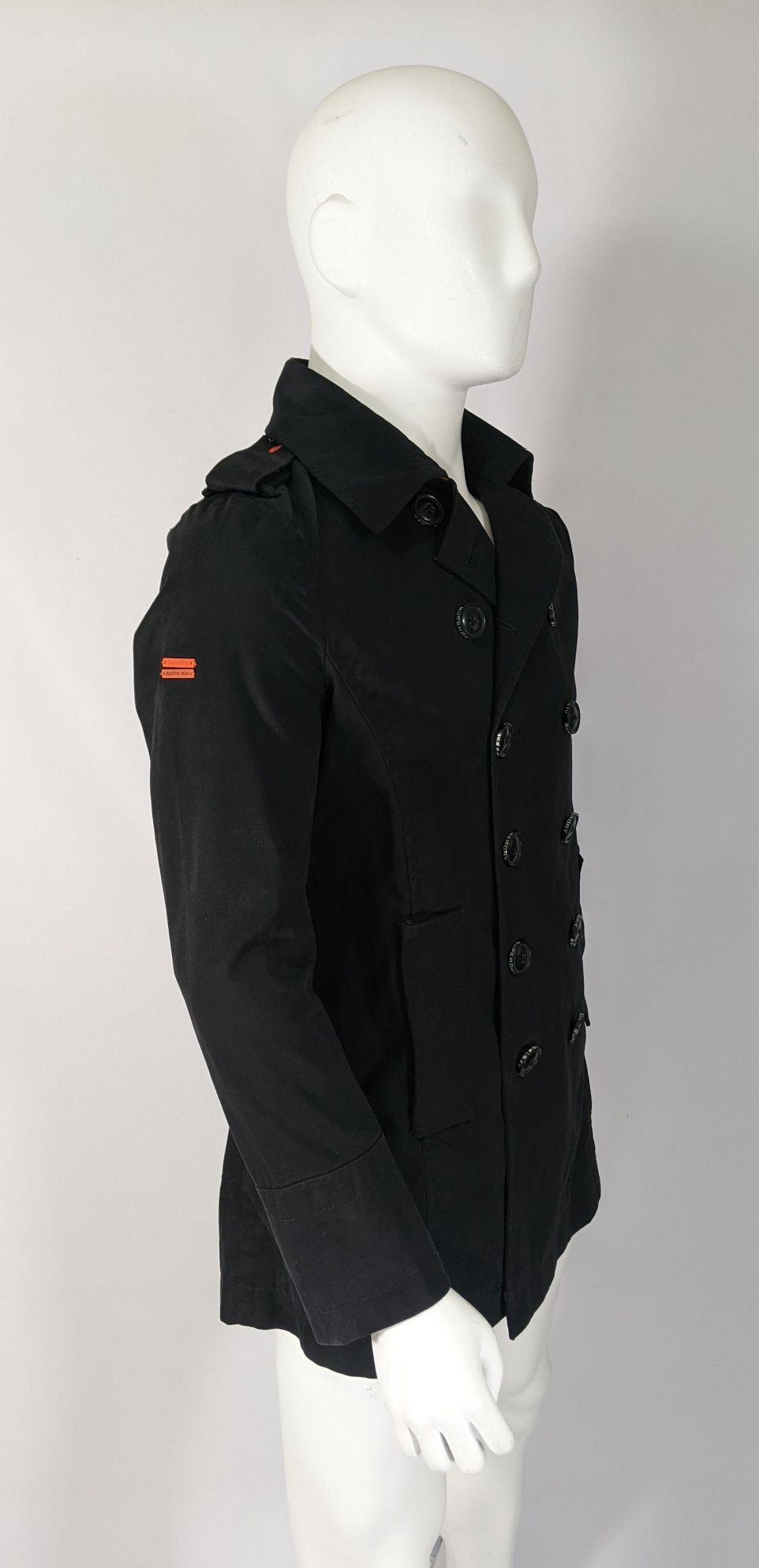 Superdry Trenchcoat Limited M rozmiar XL męski płaszcz trencz bawełna