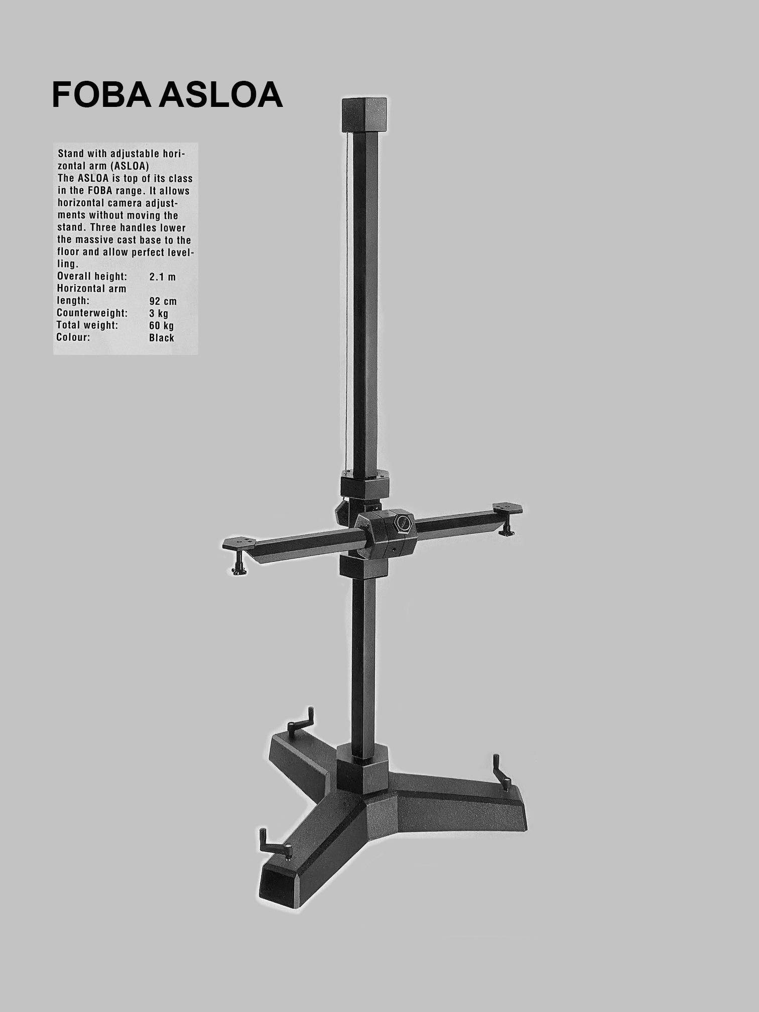 Tripé -Coluna - Stand para estúdio de fotografia - FOBA