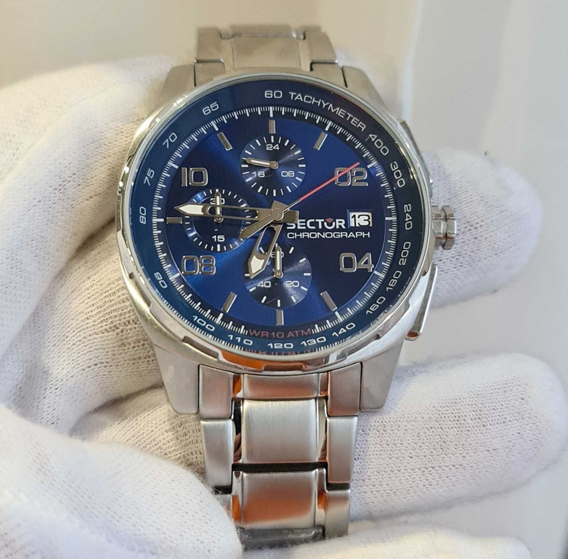 Чоловічий годинник часы Sector 890 Chronograph 44mm Sapphire