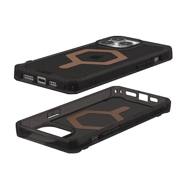 Etui UAG Plyo MagSafe do iPhone 15 Pro Max - czarno-brązowe