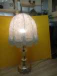Abażur + lampa ze szkła odlewanego