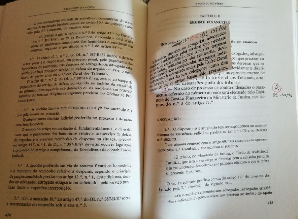 Apoio Judiciário - Salvador da Costa