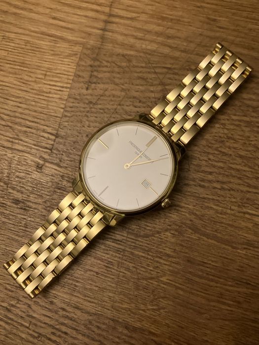 Zegarek złoty PVD Frederique Constant FC-220V5S5B slimline