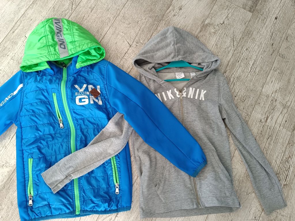 Zestaw 134 Kurtka VInginio softshell przeciwdeszczowa+ bluza zamek