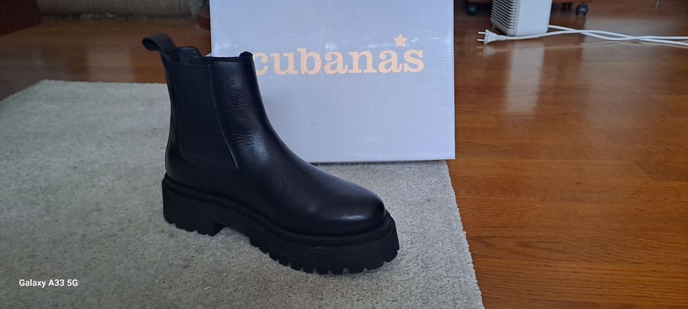 Botas Cubanas pretas pele / Nova Coleção 2024