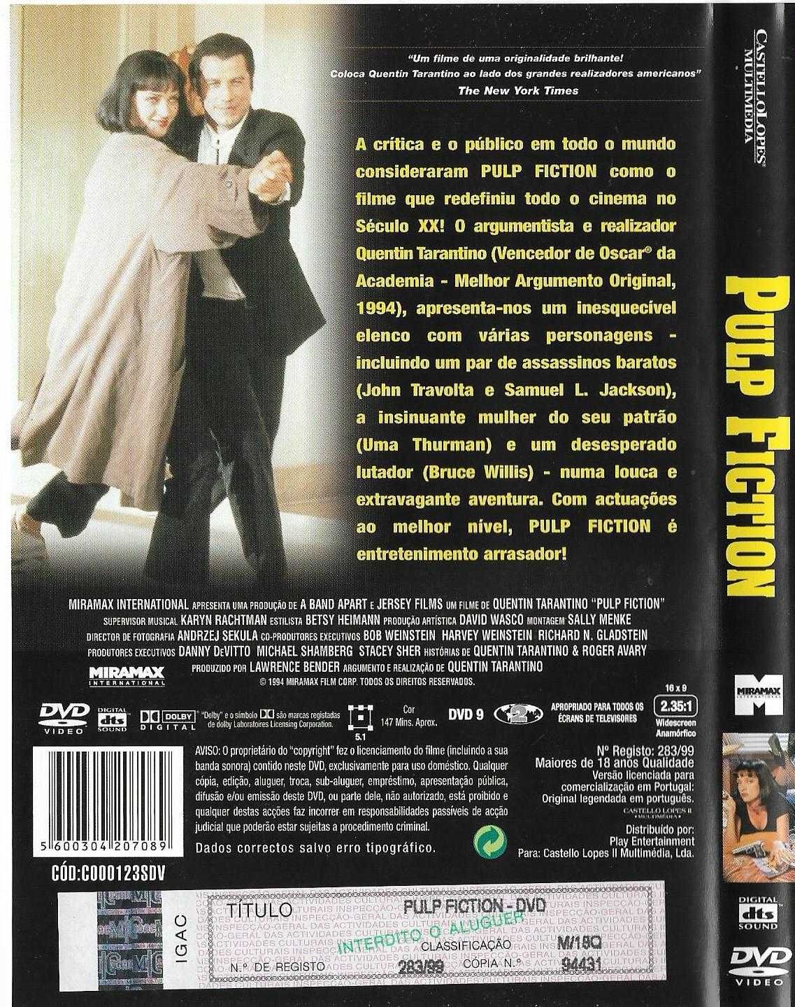 Pulp Fiction - - - Filme - - - - - DVD