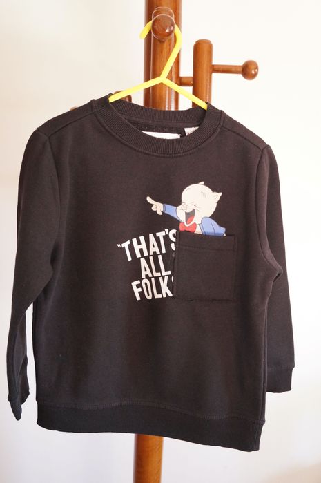 Camisola Preta Looney Tunes Zara