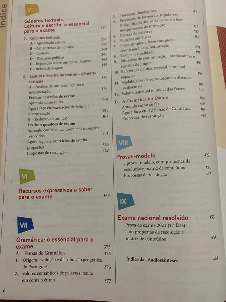 Livro preparar para o exame nacional Português 12º ano