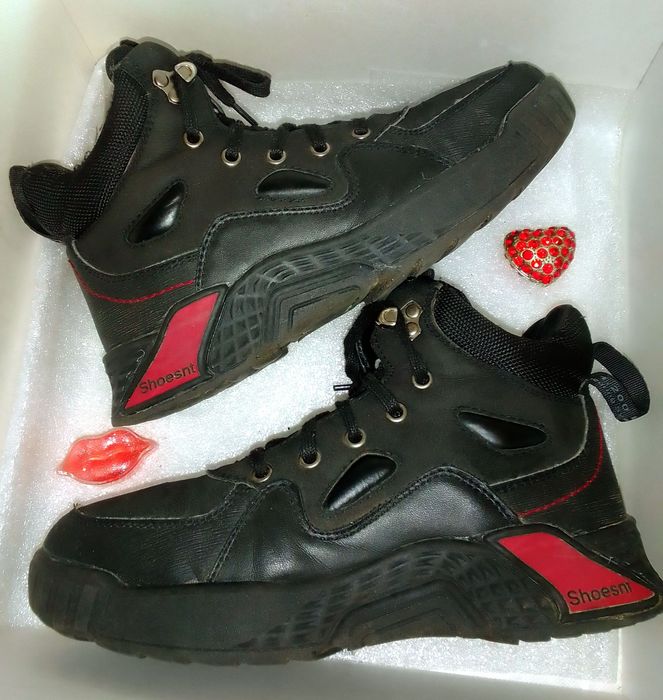 Кожаные зимние ботинки Clarks. Made in Poland. Размер 35 (22 см).