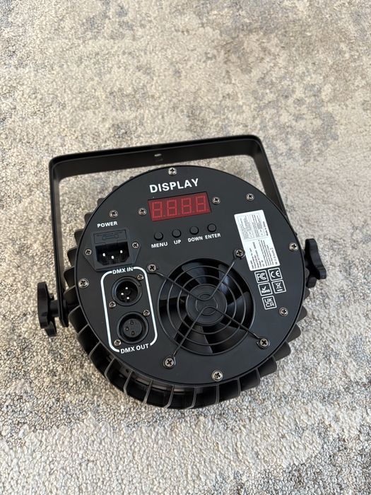 Pary led 18x15w rgbw metalowe mocne duże 4 sztuki zestaw IEC