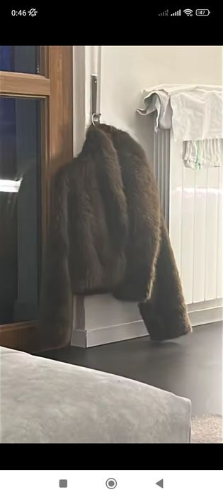 Шоколадна шубка коричнева шуба як zara