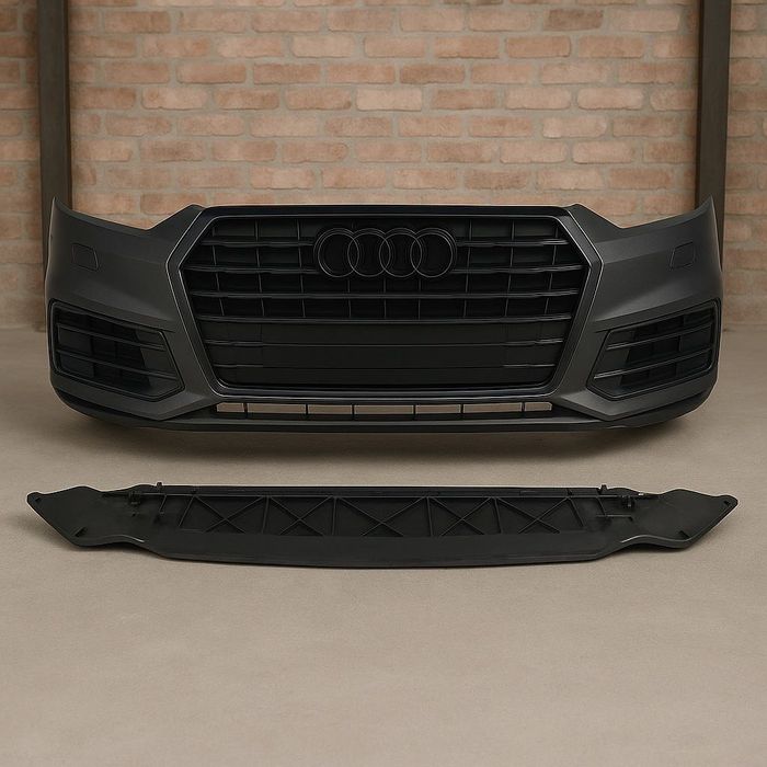 Передній бампер audi q7 4m 2015-2019р/Audi Q7 4M/ауді ку7 +Підрешітник
