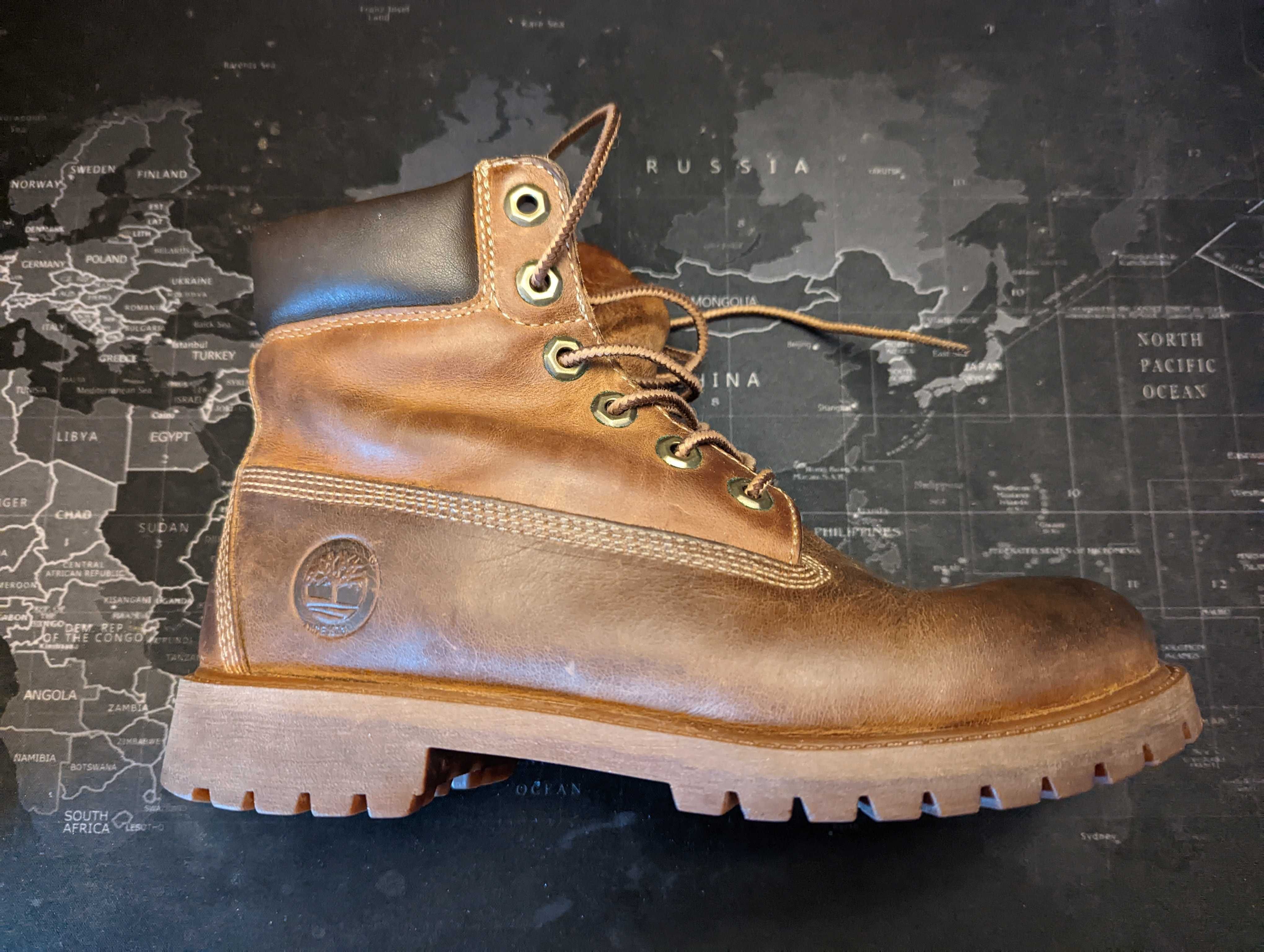 Ботинки кожаные Timberland (37р)