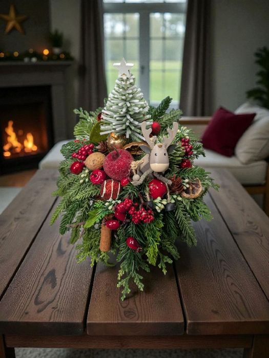 Stroik świąteczny Kompozycja Bożonarodzeniowa