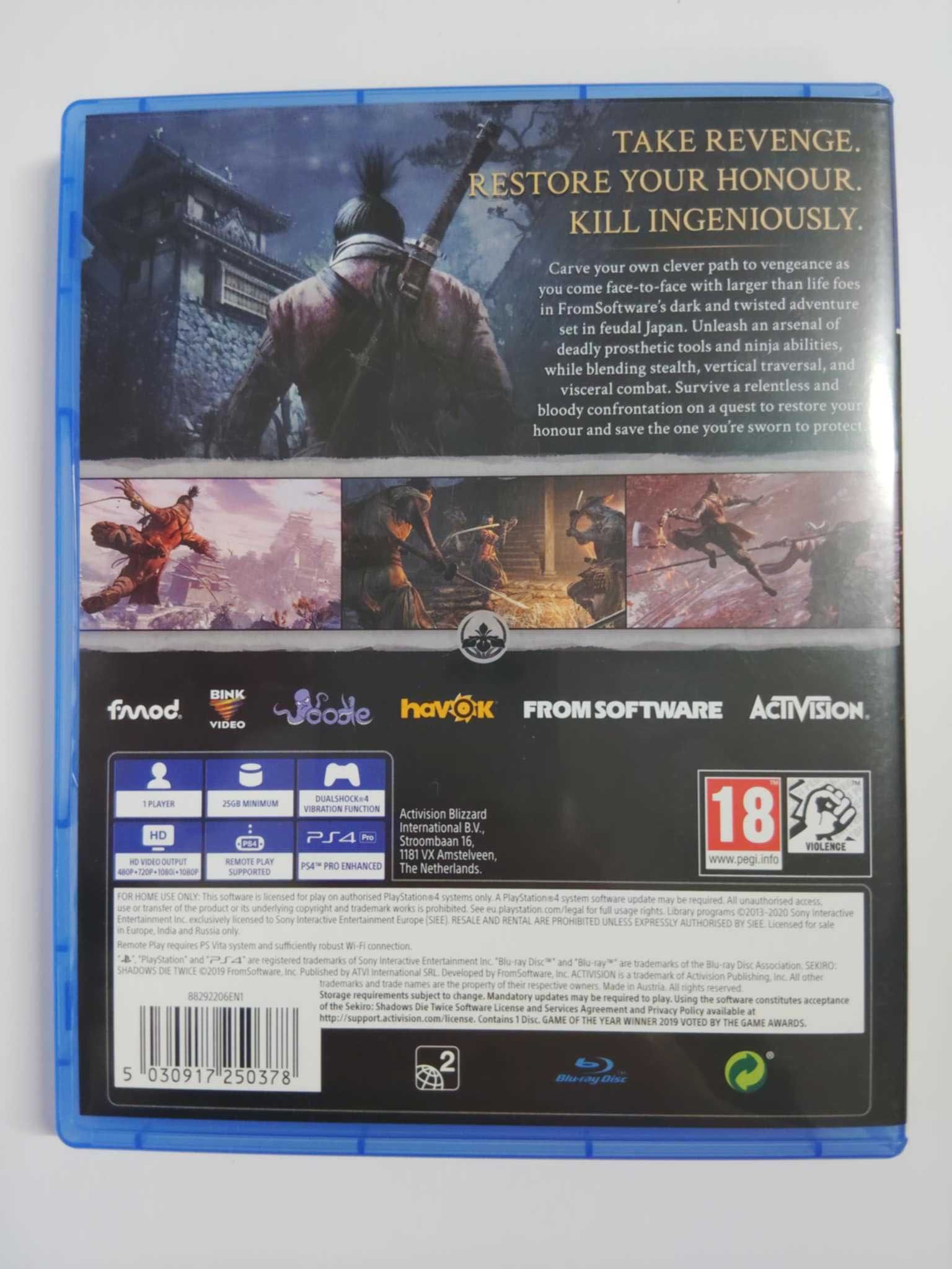 Sekiro: Shadows Die Twice PS4