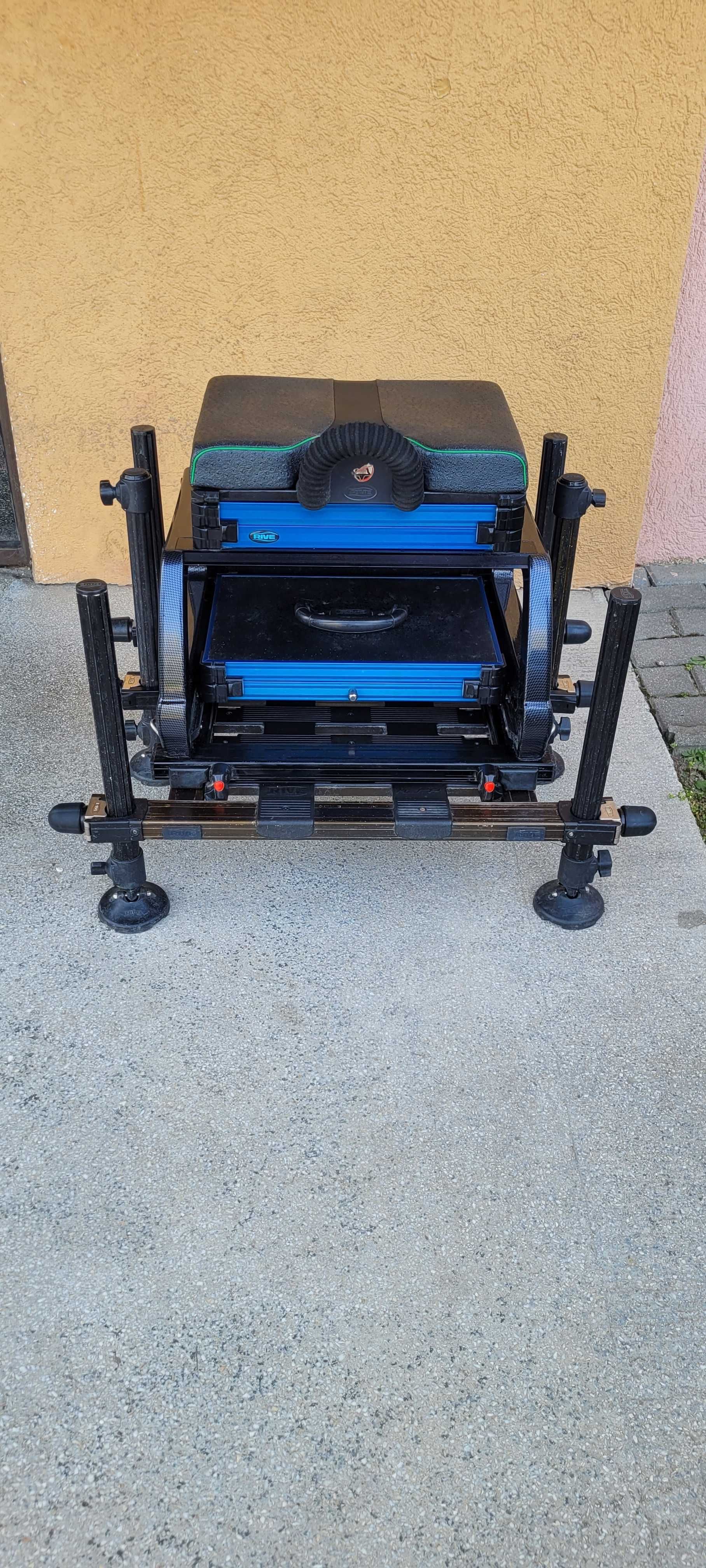 Kosz wędkarski RIVE  RX CARBON HSP D36 OPEN