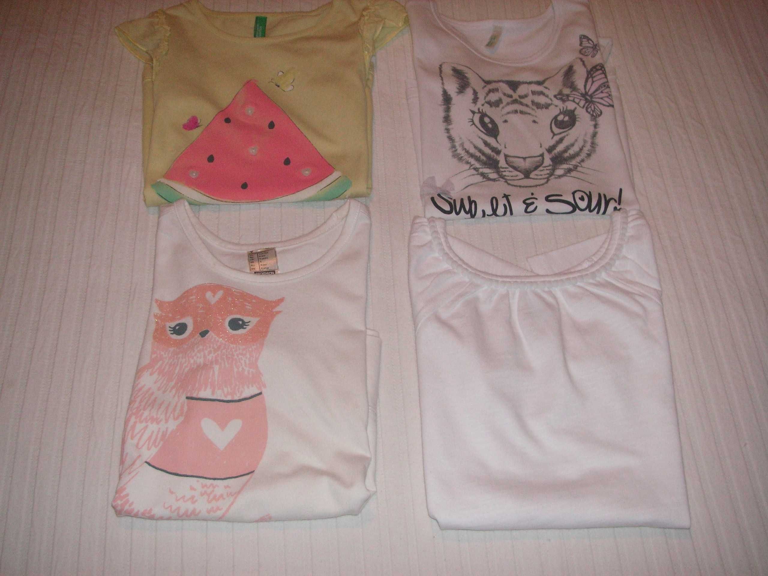 T Shirts Benetton, Decathlon e Carter´s T/ 6 - Menina