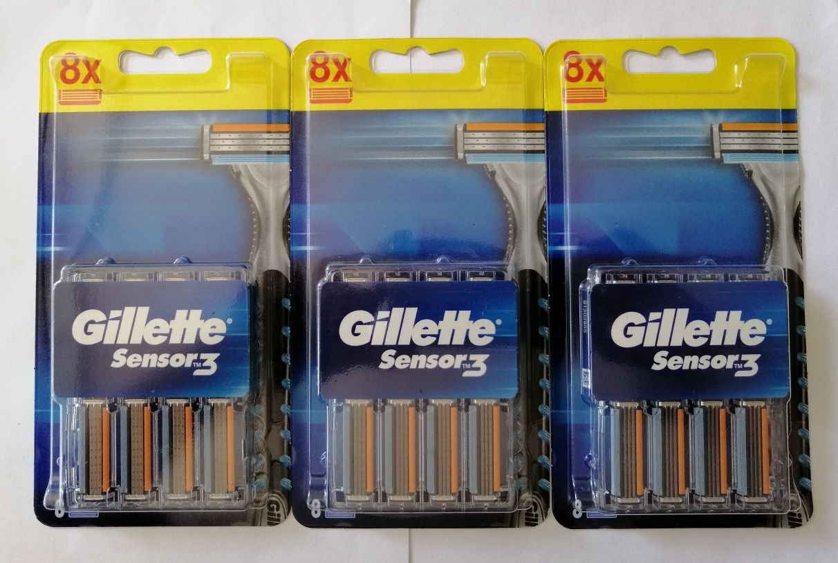 Wkłady Gillette Sensor 3 zestaw