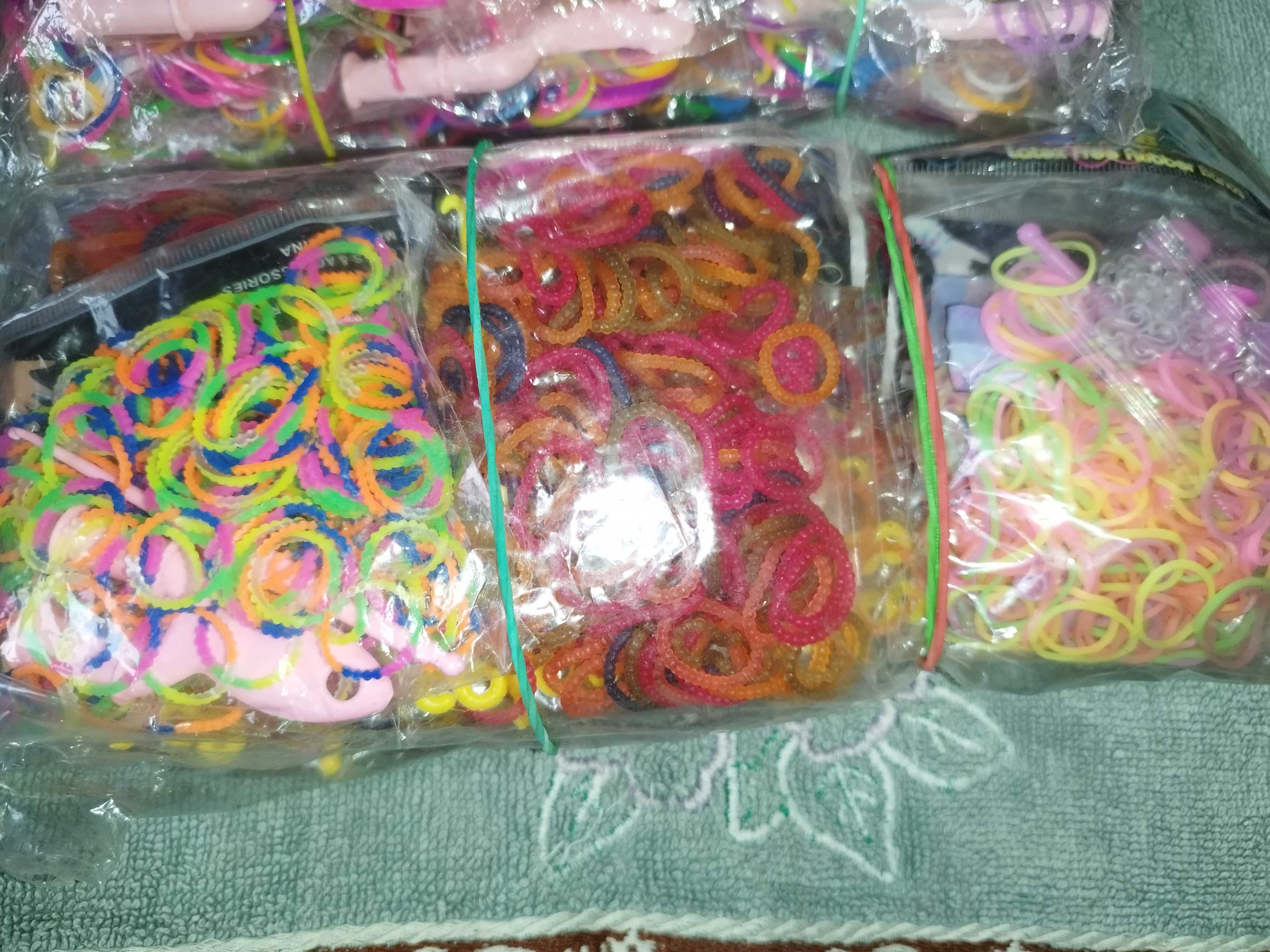 Резинки для плетения браслетов набор с крючком Новый для детей Игрушки