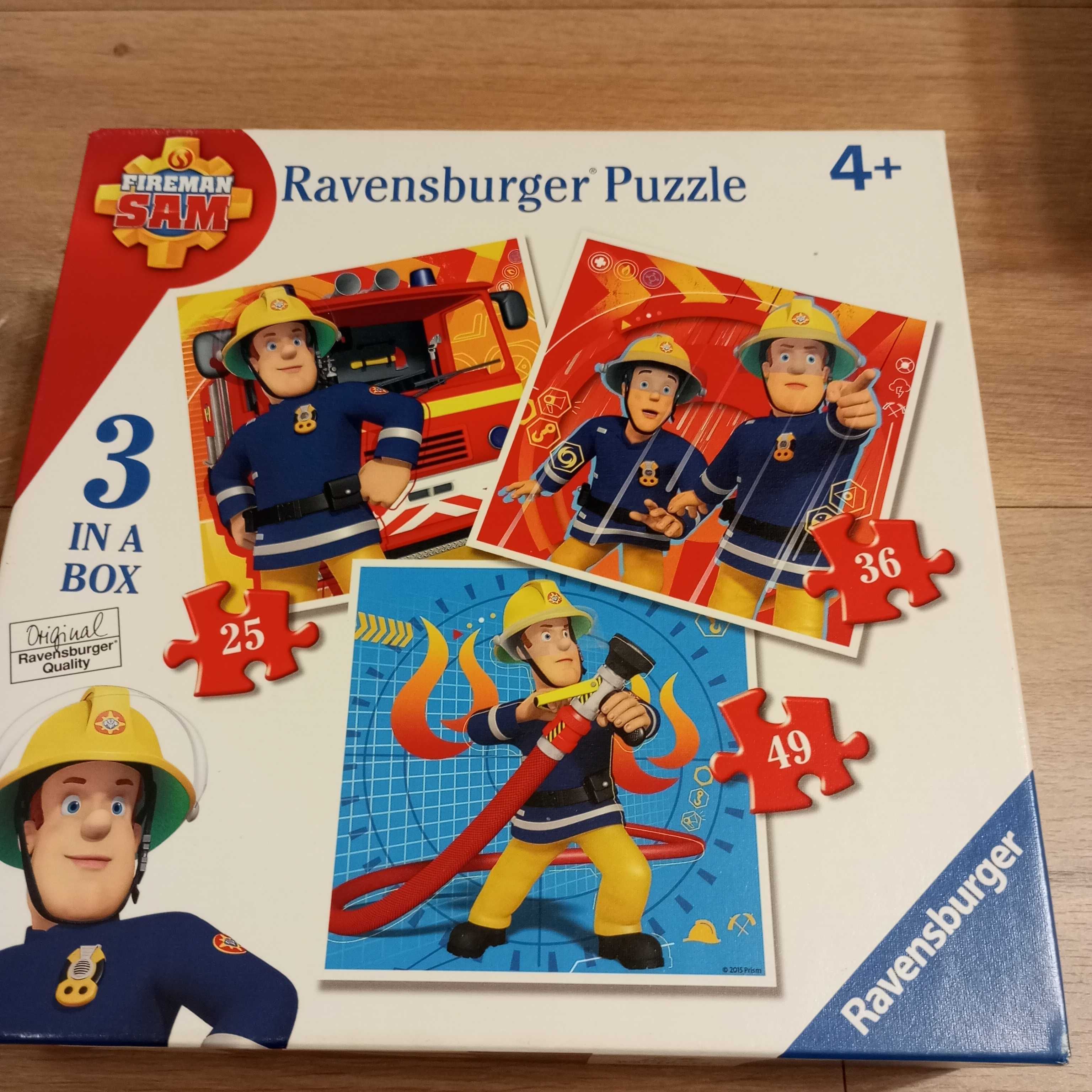 Puzzle Kubuś Puchatek, Strażak Sam  3 w 1