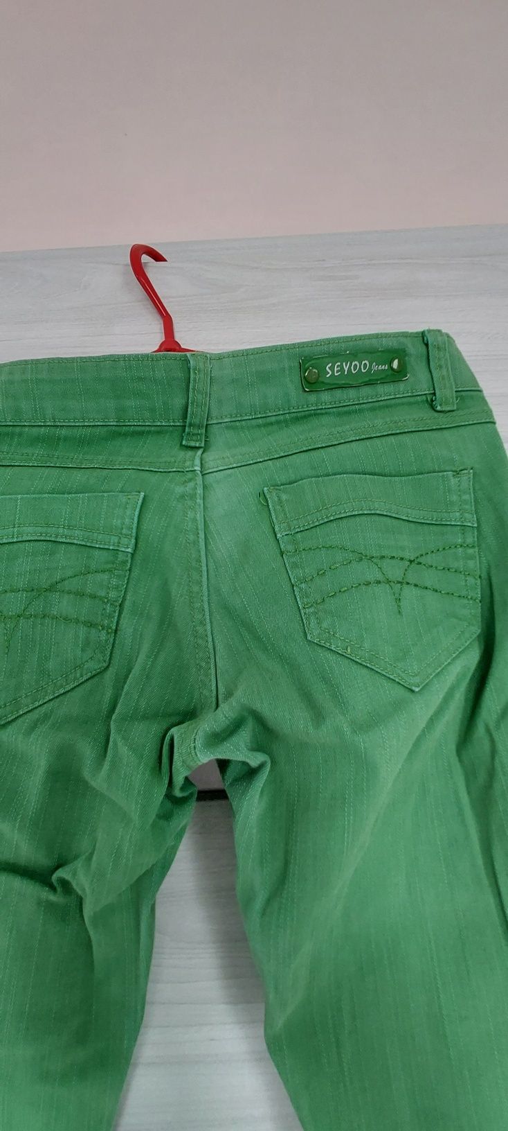 Spodnie jeansowe dżinsowe dziny rurki S biodrowki  seyoo