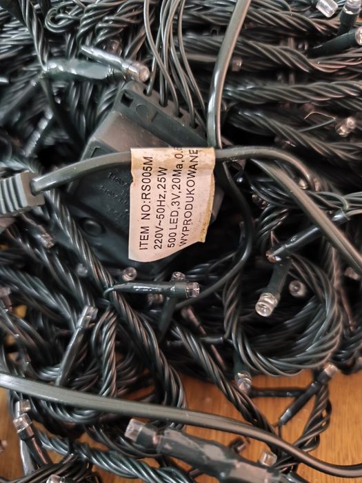 Lampki choinkowe zewnętrzne oświetlenie ip44 1900 sztuk 4 komplety