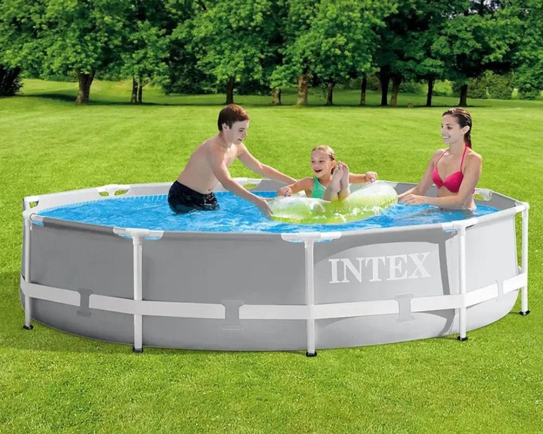 Басейн каркасний Intex 305х76 см круглий серія: Prism Frame Інтекс