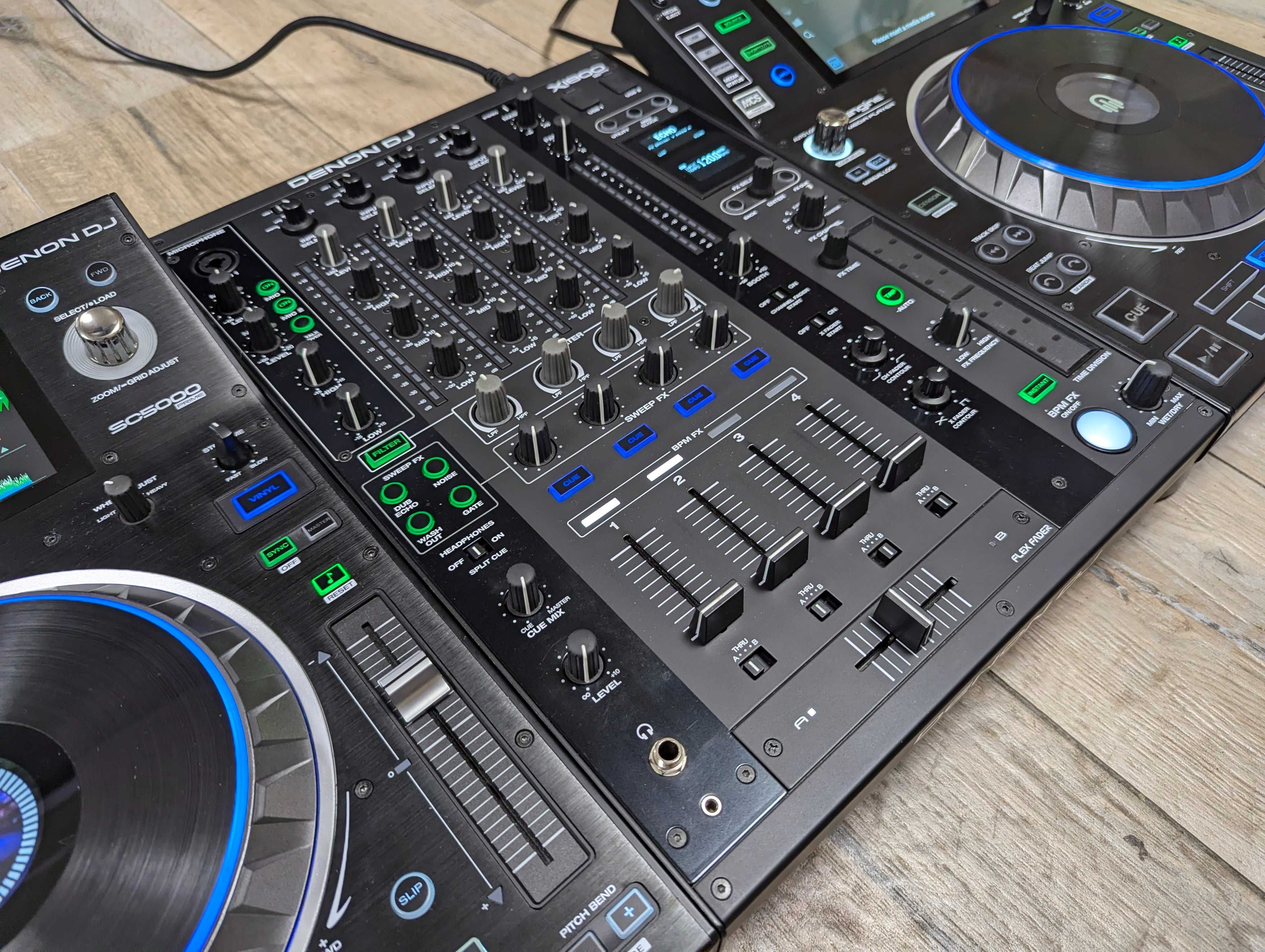 Konsola DJ 2x Denon SC5000 + X1800 mikser nie pioneer cdj GWARANCJA