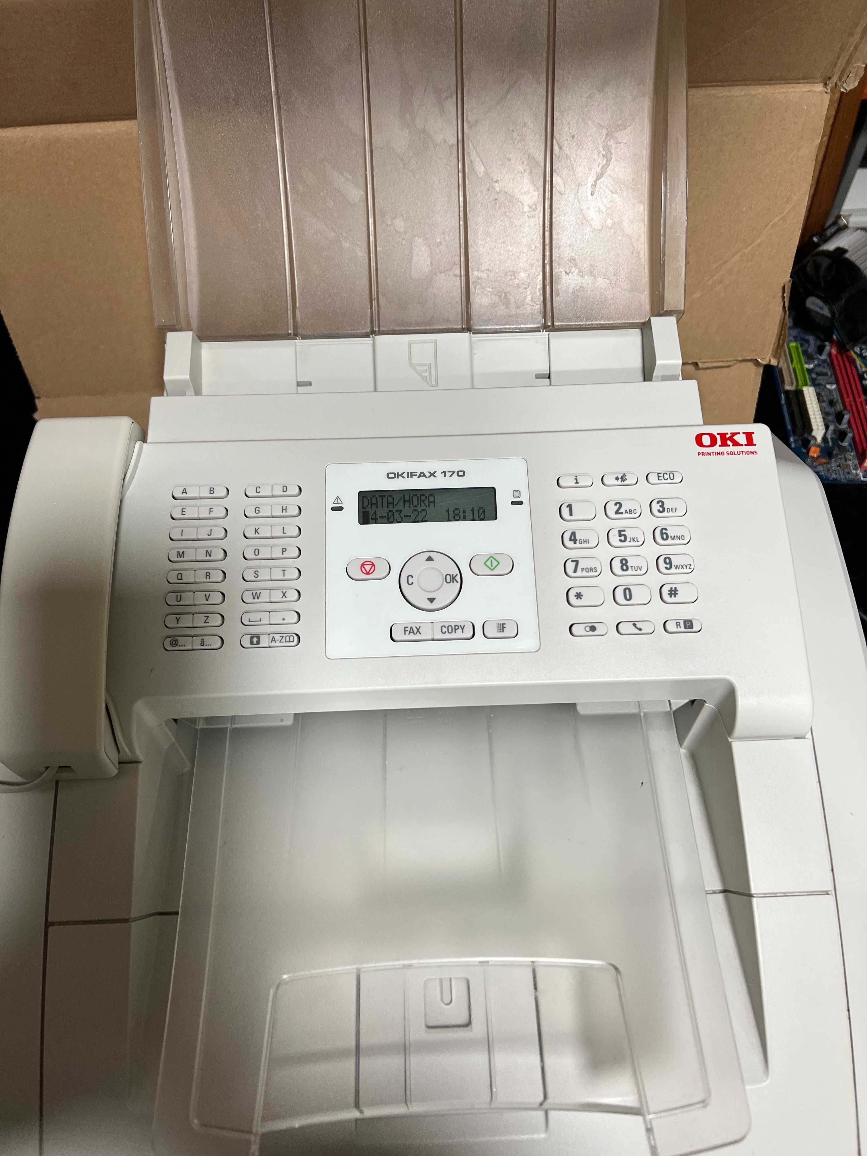 Fax OKIFAX 170  a toner com 21000 cópias