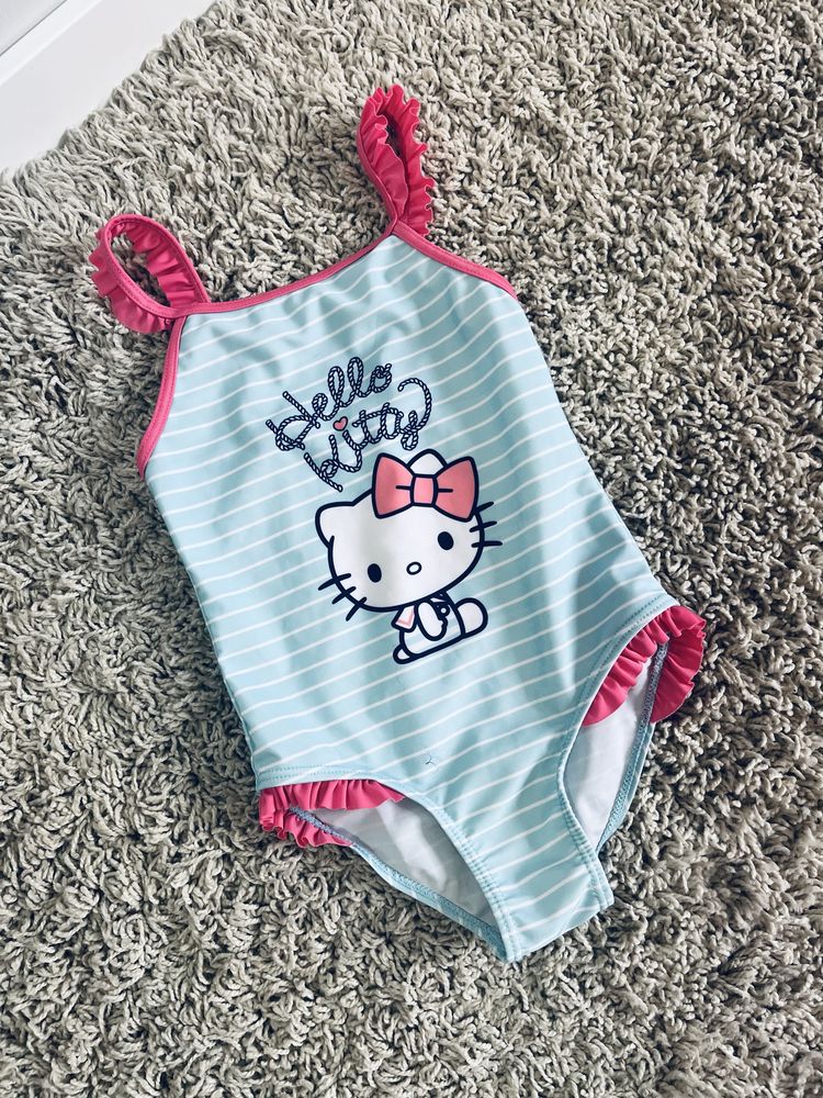 Stroj kapielowy dla dziewczynki z kotkiem hello kitty rozm 116 kotek