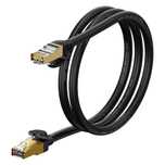 Baseus Speed Seven szybki kabel sieciowy RJ45 10Gbps 1m czarny