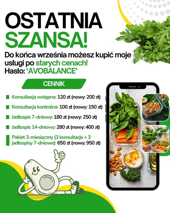 Dietetyk, trener online, mobilnie