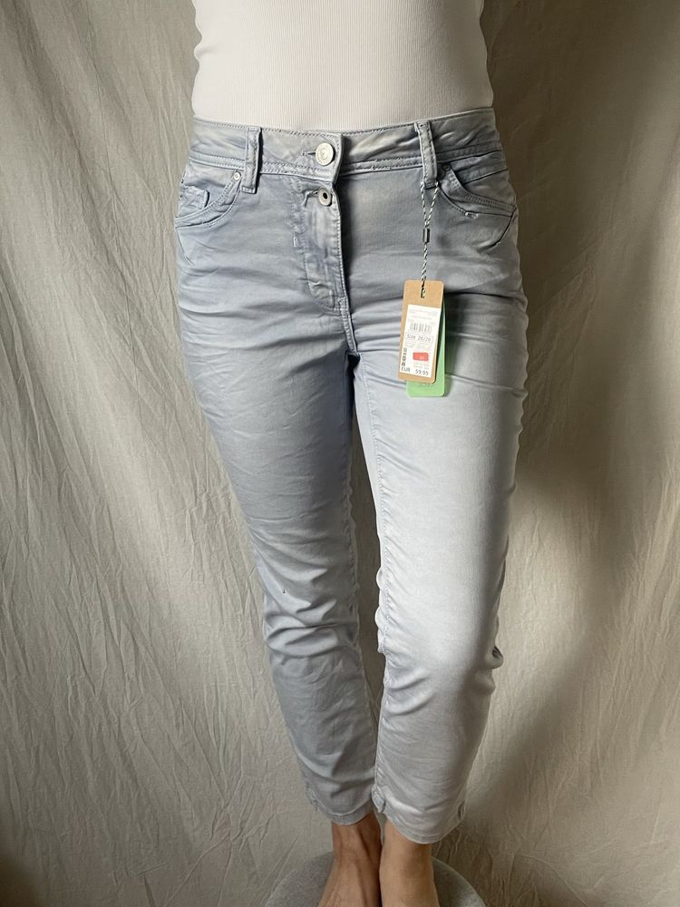 Paka spodni jeansy szorty rybaczki S/M paczka zestaw dżinsy białe