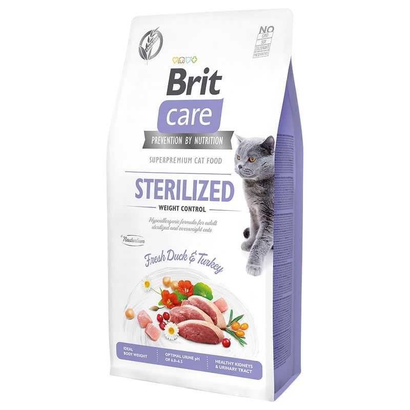 2x 7kg Brit Care Grain-Free Sterilized Weight Control