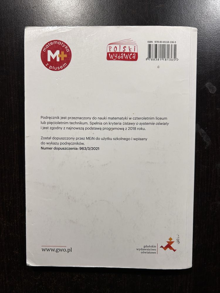 Matematyka z plusem 3, zakres rozszerzony