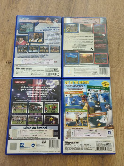 Jogos Sony Playstation 1 2 incompletos c/ selo IGAC c caixa sem manual