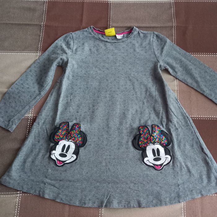 Sukienki z długim rękawem, myszka Minnie, r. 98-104 Zestaw