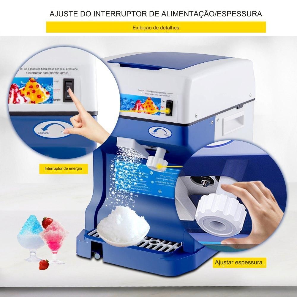 Triturador de Gelo para Raspadinha (Máquina Comercial)