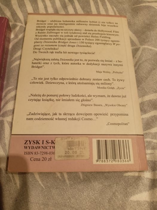 Zestaw 2 czesci perypetii Bridget Jones.