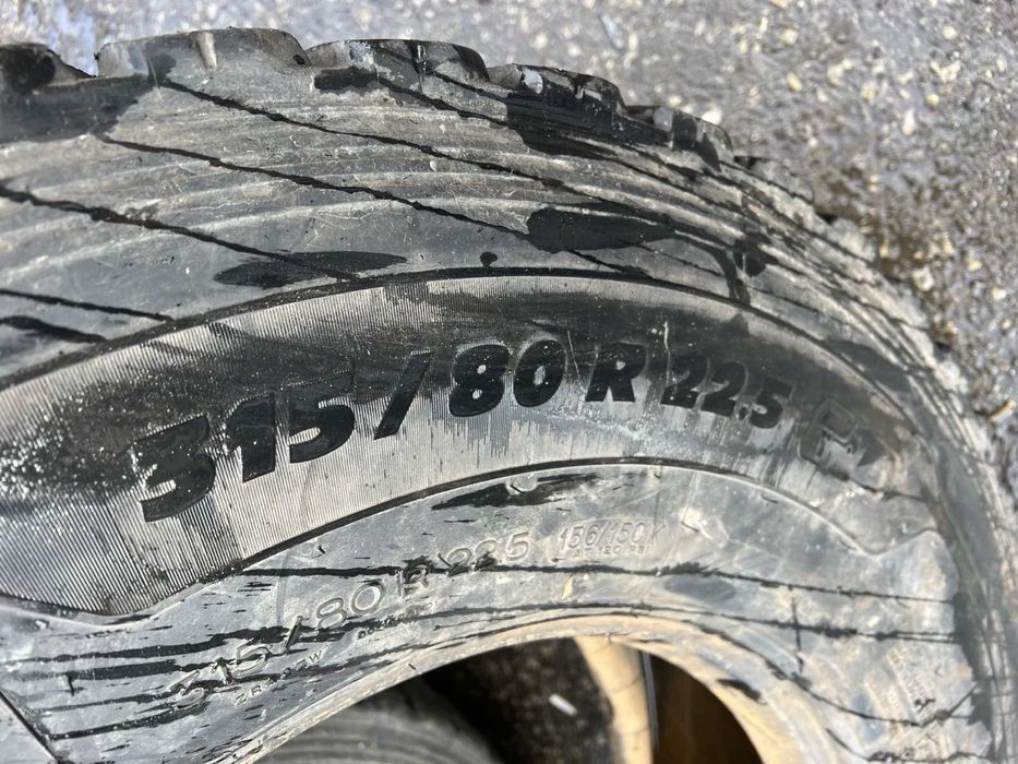 Шины бу 2 шт резина 315 80 22,5 Мишлен