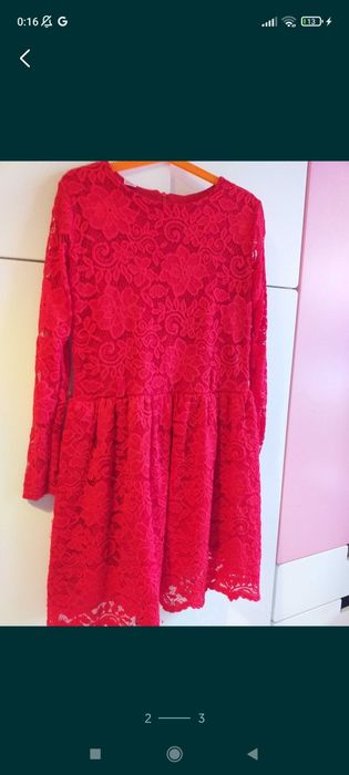 Sukienka czerwona świąteczna