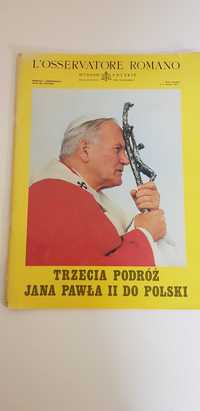 Trzecia podróż Jana Pawła II do Polski L'osservatore Romano zeszyt
